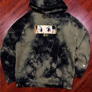 Anime Graphic Tie-Dye Hoodie